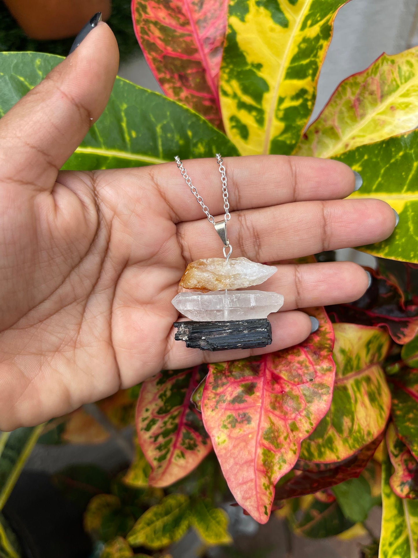 Grounding Cairn Crystal Necklace
