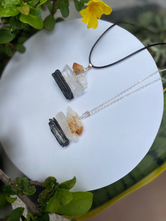 Grounding Cairn Crystal Necklace