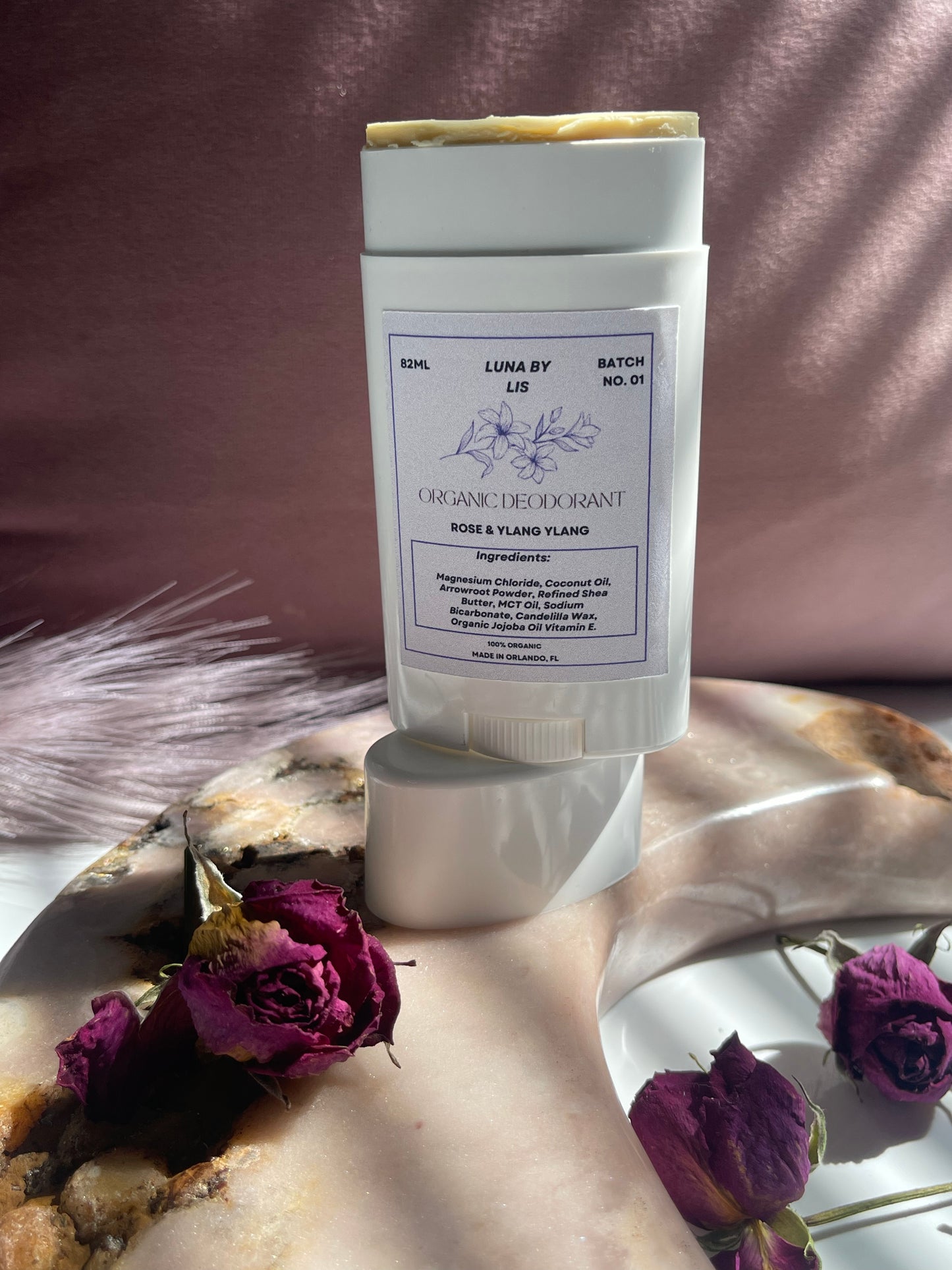 Rose & Ylang Ylang Organic Deodorant