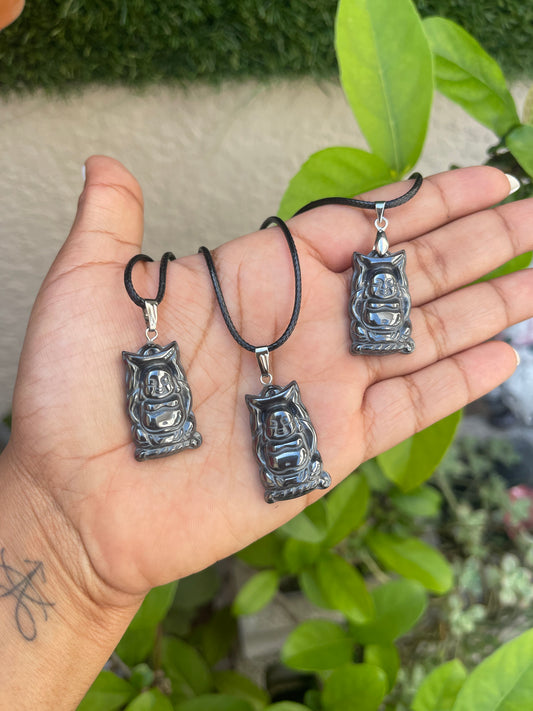 Buddha Hematite Necklace